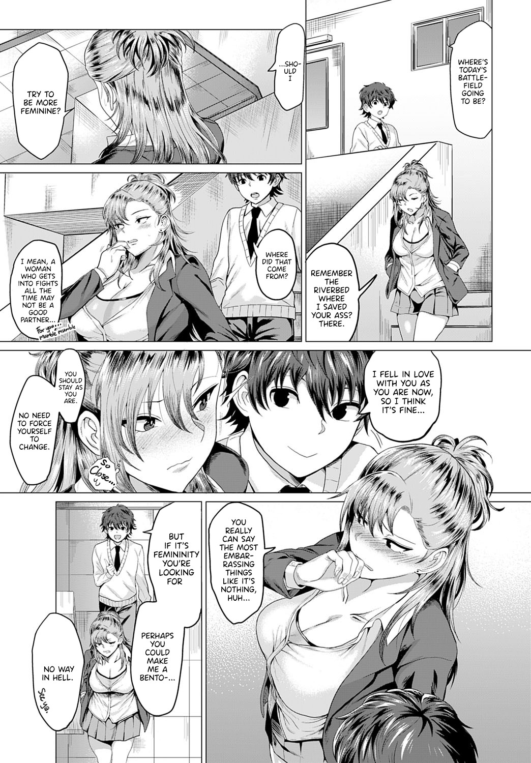 Hentai Manga Comic-On the Rooftop, with the Delinquent-Read-5